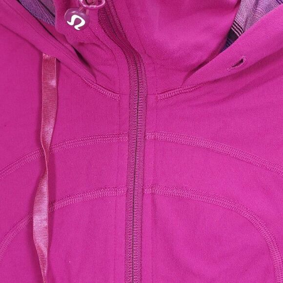 Lululemon Women's Stride Size 4 Pink Full-Zip Hooded Athletic Basic Jacket - Picture 12 of 12